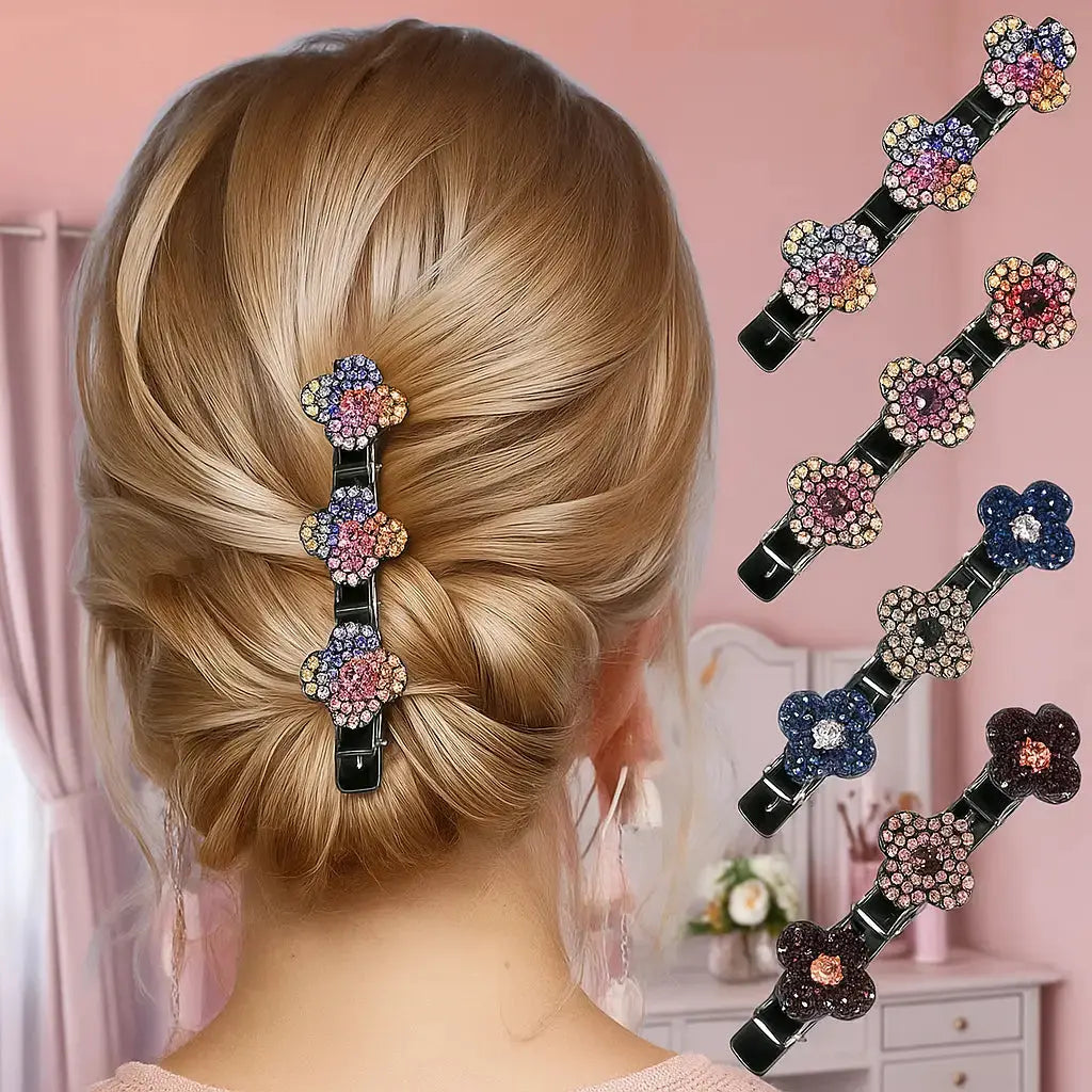 BowLift | Braided Crystal Hair Clip – Stunning Hold for Every Occasion