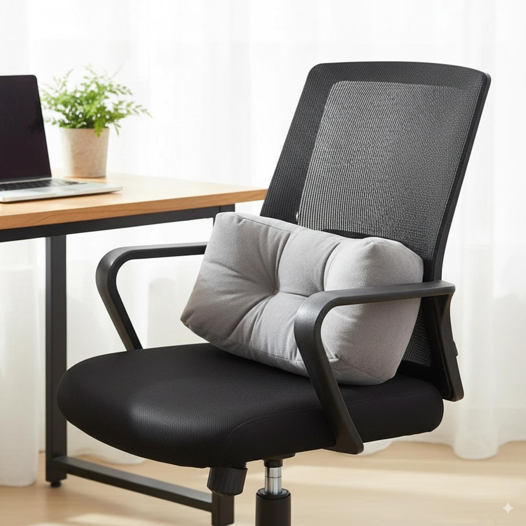 BowLift | Ergonomic Seat Cushion | Memory Foam Back Support | Relieves Pressure & Improves Posture