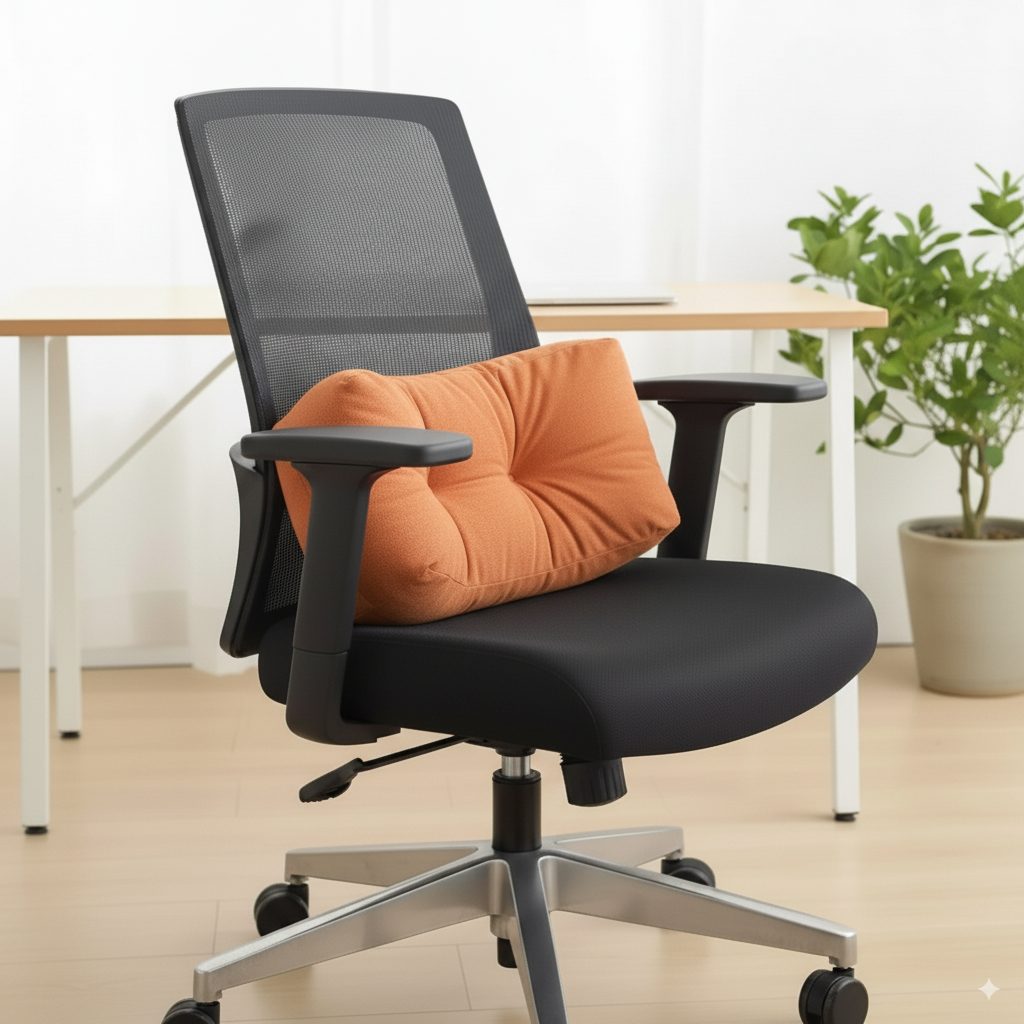 BowLift | Ergonomic Seat Cushion | Memory Foam Back Support | Relieves Pressure & Improves Posture