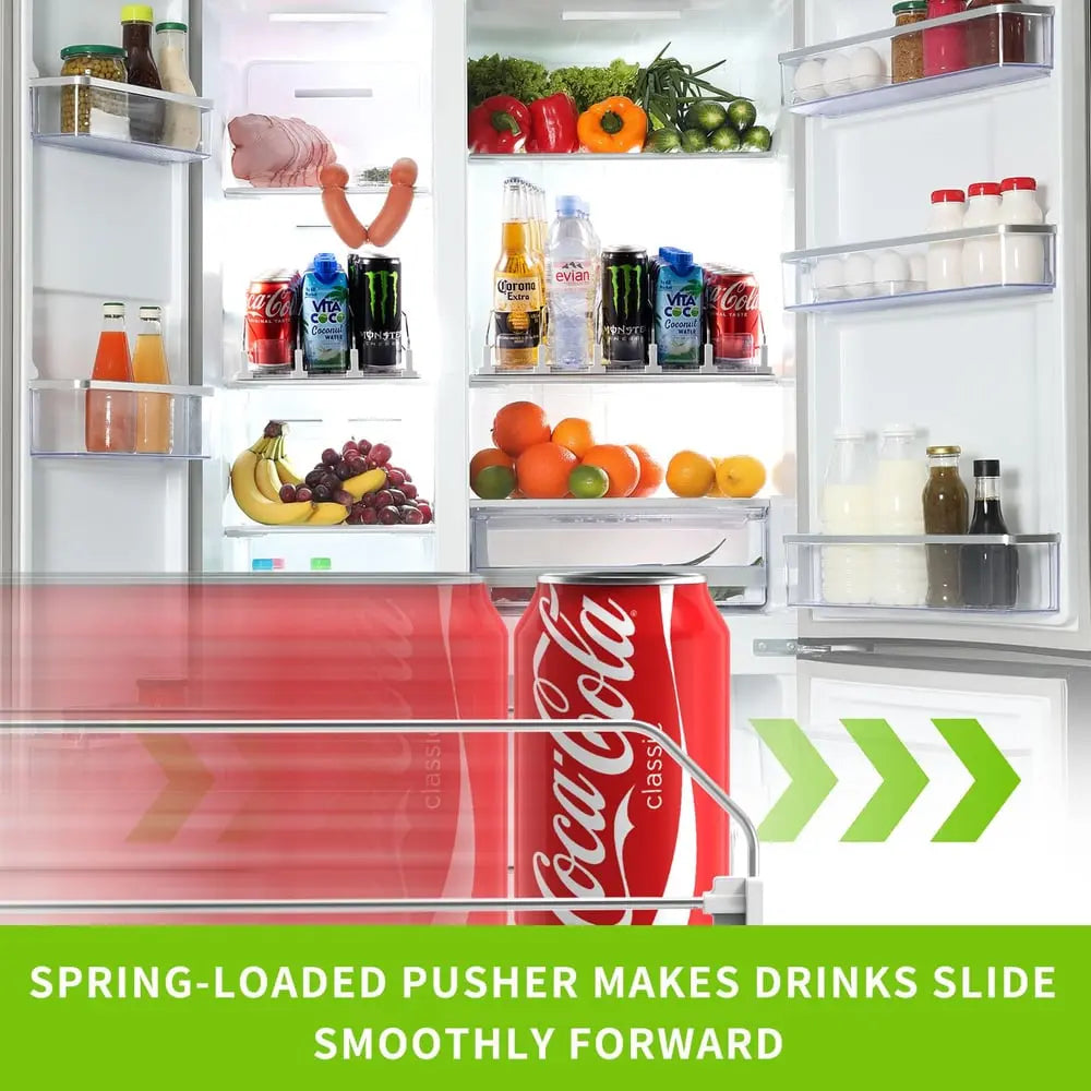 BowLift | Drink Organizer for Refrigerator – Adjustable with Automatic Feed