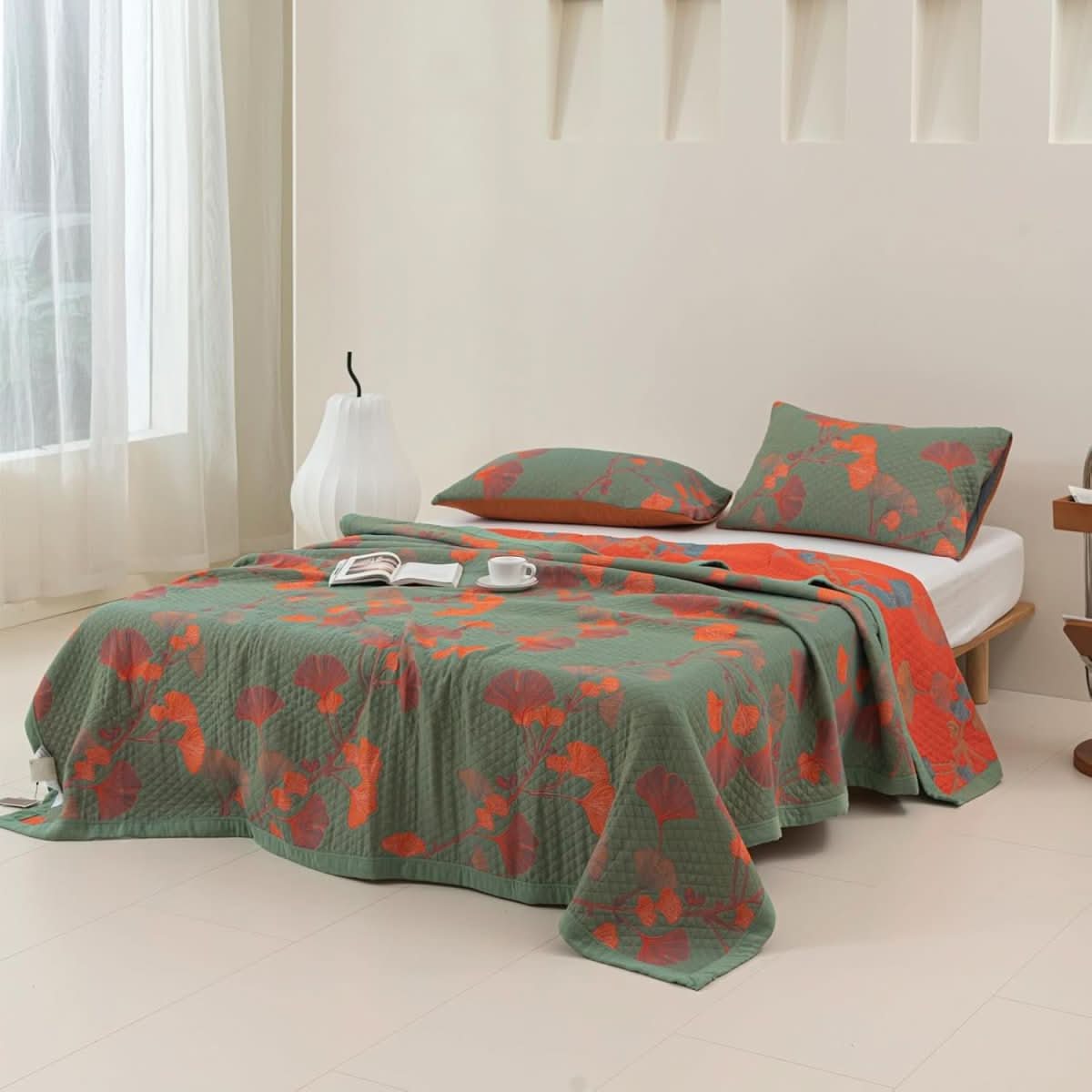 BowLift | Cotton Bedding Set with Botanical Pattern