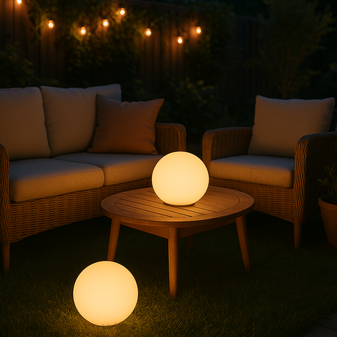 BowLift | GlowOrb – Wireless LED Colour-Changing Table Lamp with Remote & USB Rechargeable