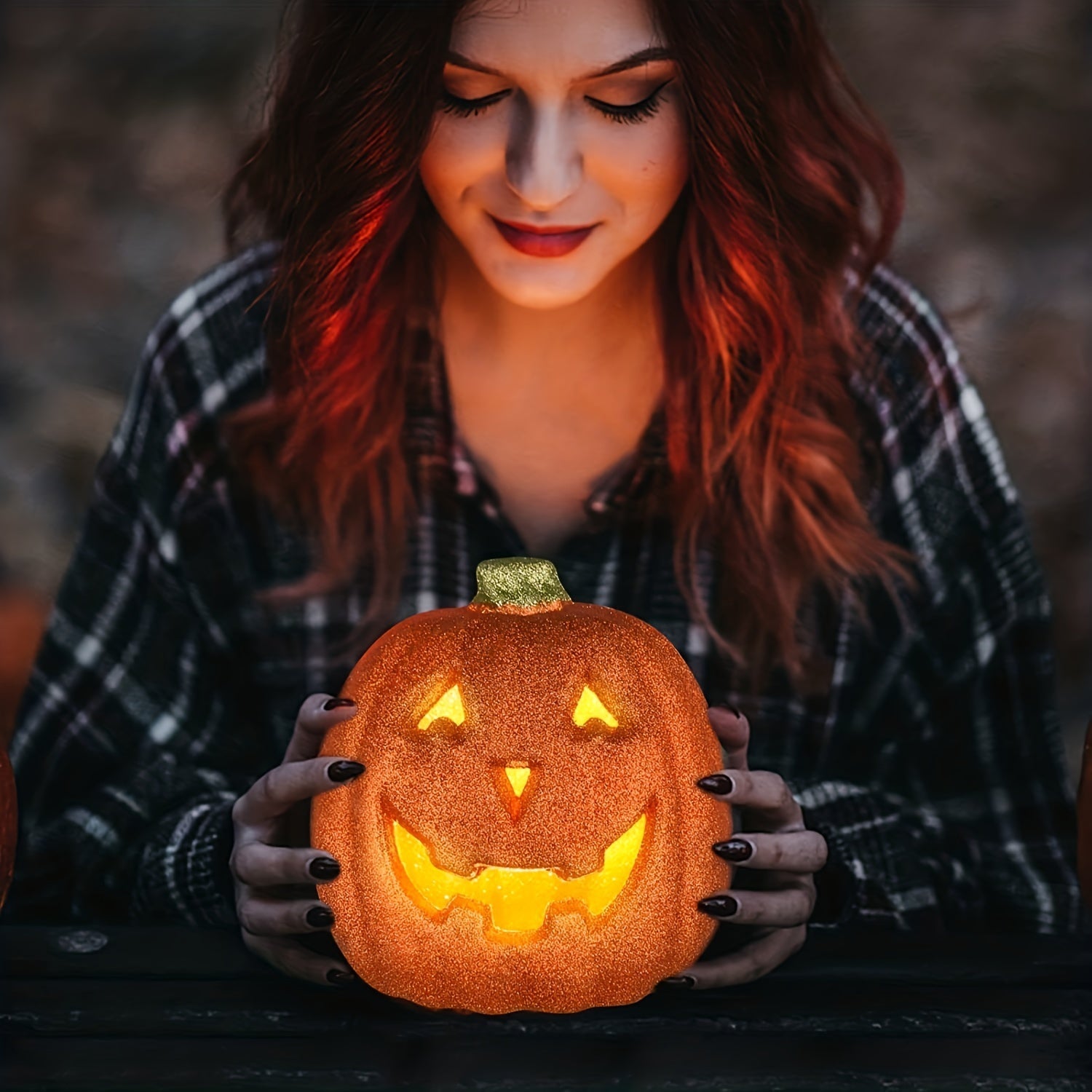 BowLift | Glowing Jack O’Lantern – Light-Up Battery Halloween Pumpkin Decor