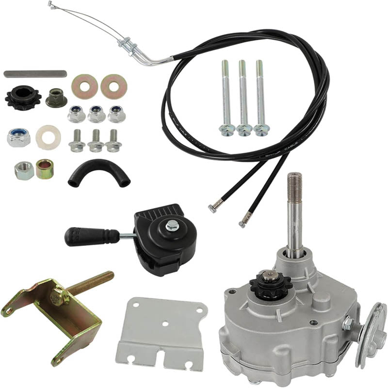 BowLift | Go Kart Forward Reverse Gear Box Kit for 2HP-13HP Engine 30 Series 2300rpm Torque Converter 35 Chain 12T and 40/41 Chain