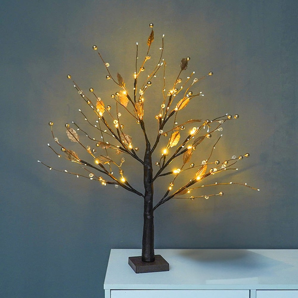 BowLift | LED Light Tree Rustic PVC Table Lamp