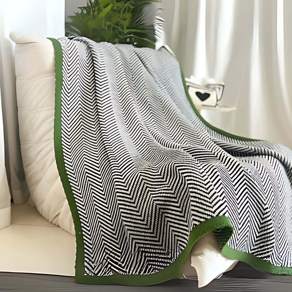 BowLift | Golden Chevron Luxe Blanket