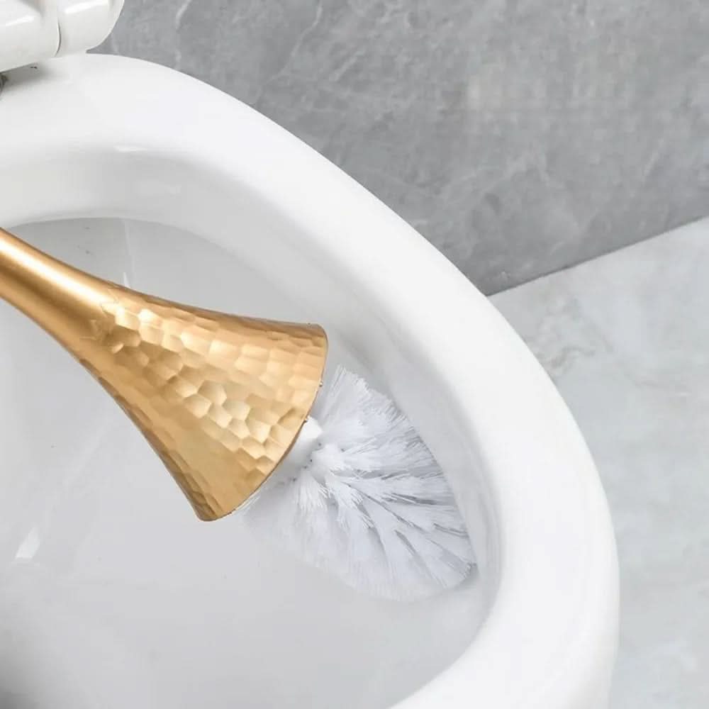 BowLift | Elegant toilet brush in gold look for style, hygiene & luxury in the bathroom