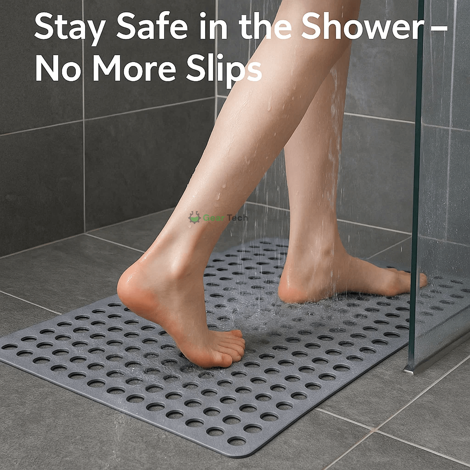 BowLift | Antislip Shower Mat | Hygienic, Mold Resistant & Comfortable for Safe Bathroom Use