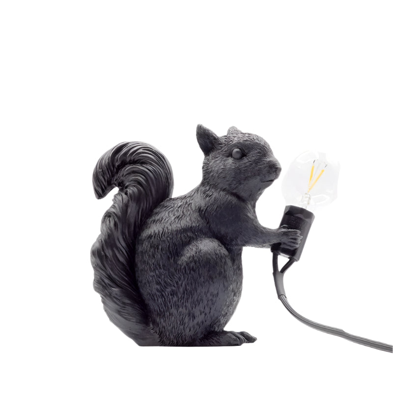 BowLift | Table lamp squirrel resin LED animal light