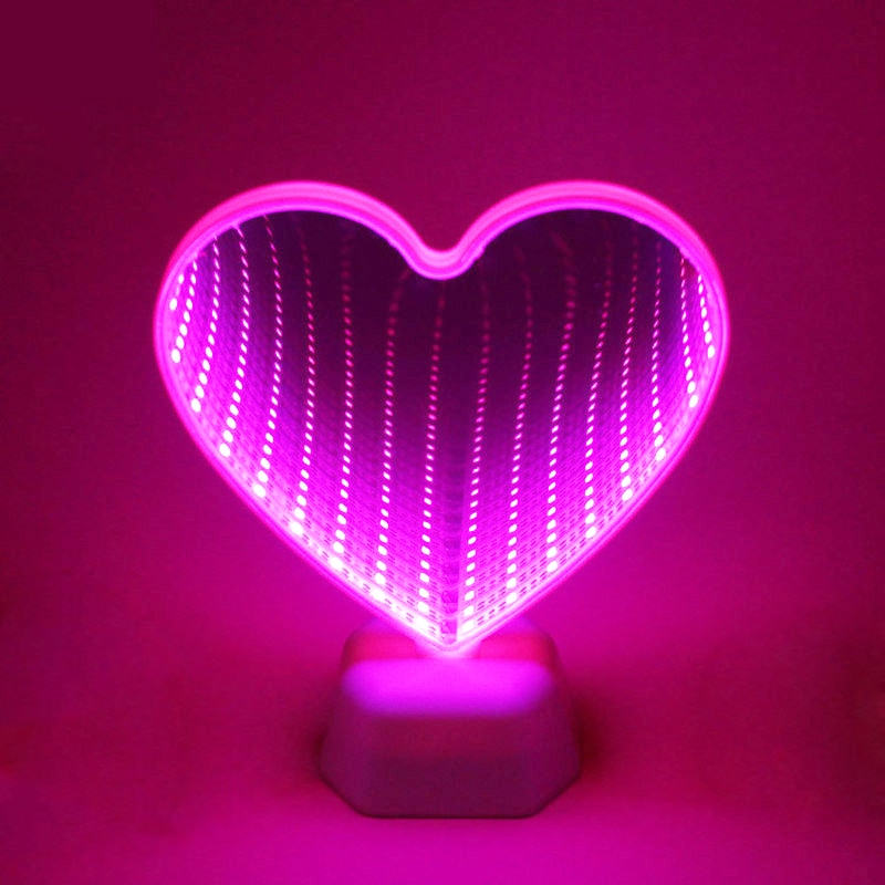 BowLift | Heart Mirror LED Night Lamp