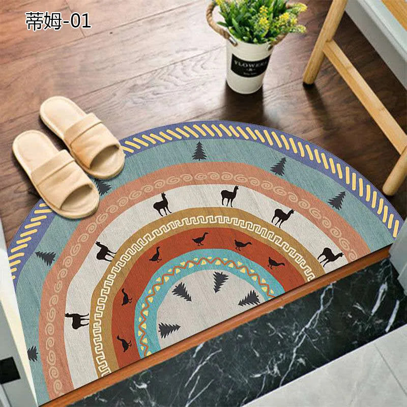 BowLift | Bohemian non-slip semicircular doormat