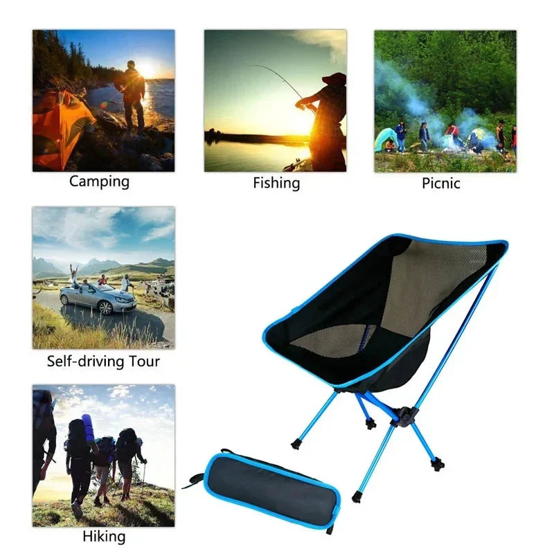 BowLift | Camporo Outdoor Set | Folding Chair & Beach Blanket | Ultralight & Compact | For Travel & Nature