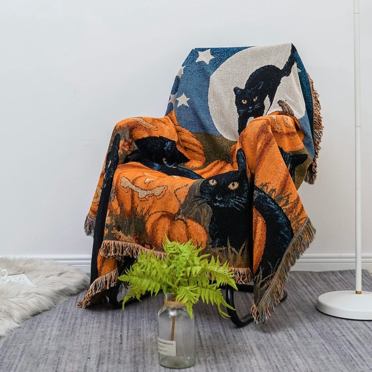 BowLift | Vintage Pumpkin Sofa Cover Blanket