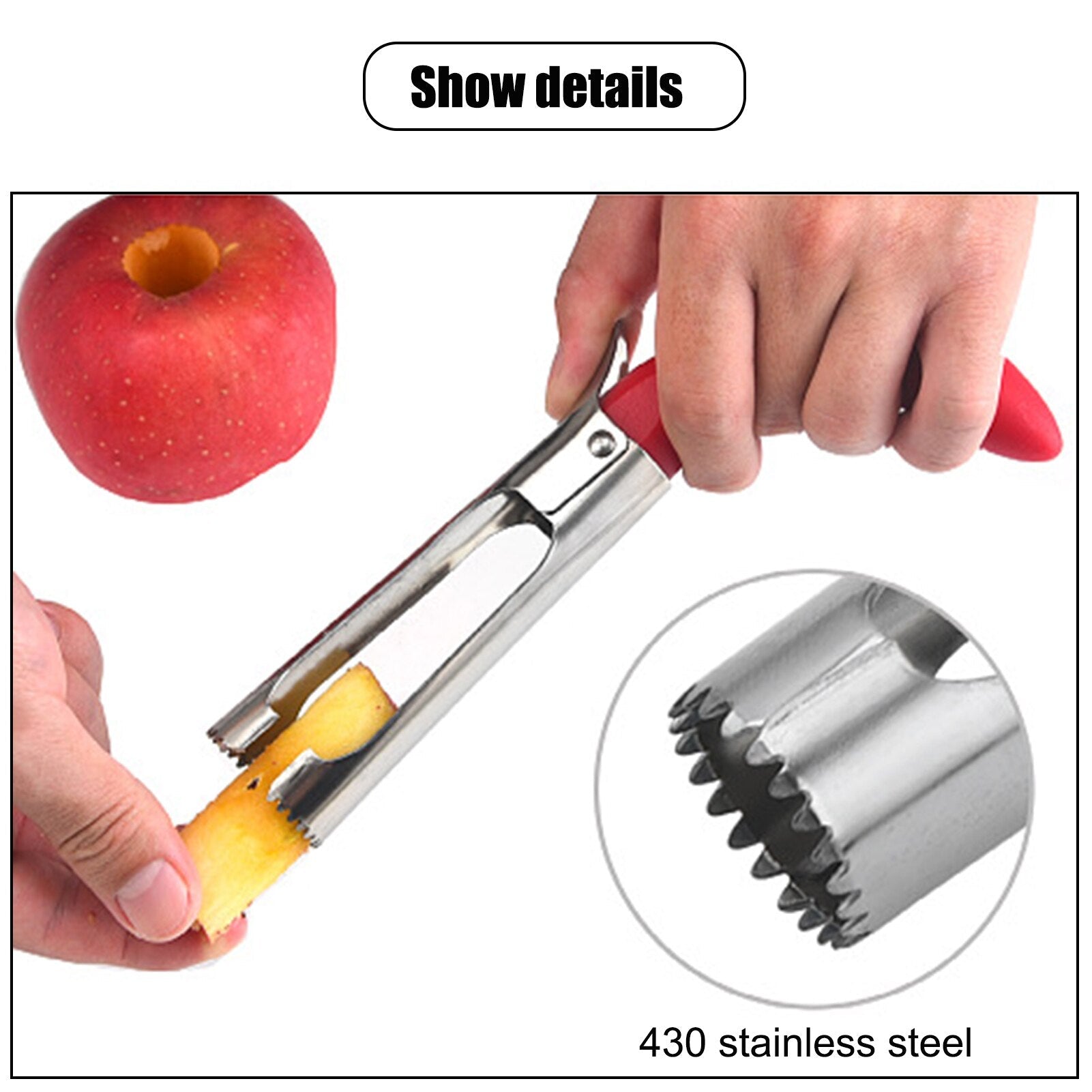 BowLift | Stainless Steel Apple Seed Remover Tool