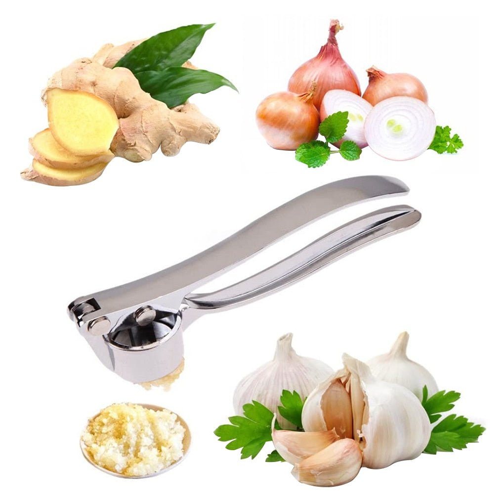 BowLift | Stainless Steel Garlic Press Chopper: Premium Hand Mill & Masher for Easy Garlic Preparation in the Kitchen