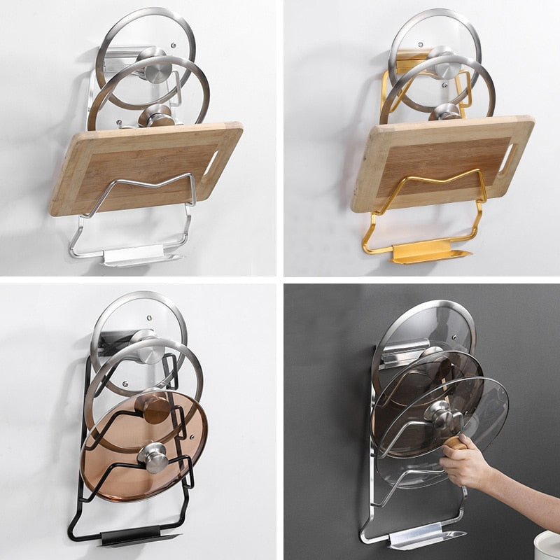 BowLift | Wall-Mounted Extreme Pot Lid Holder Rack