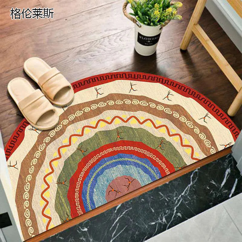 BowLift | Bohemian non-slip semicircular doormat