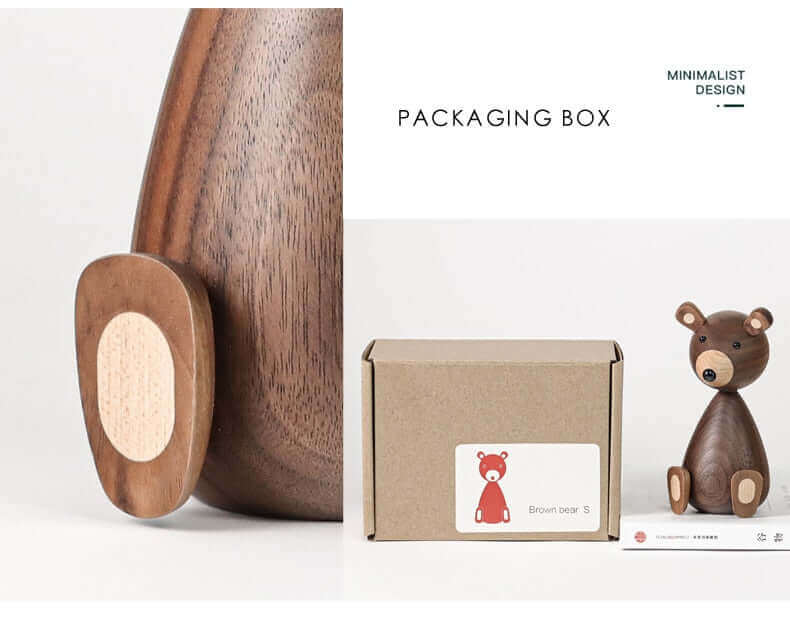 BowLift | Danish Wood Brown Bear Family Ornaments