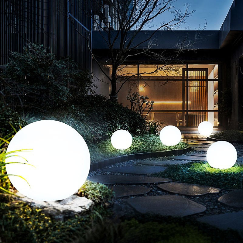BowLift | Weatherproof Round LED Garden Light with 16 Colors and Remote Control - Perfect for Garden, Porch & Party