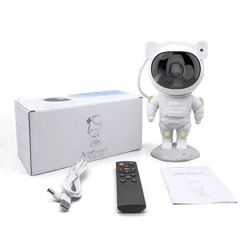 BowLift | Astronaut Galaxy Projector | 8 Adjustable Nebula Colors & Remote Control for Relaxation and Stargazing