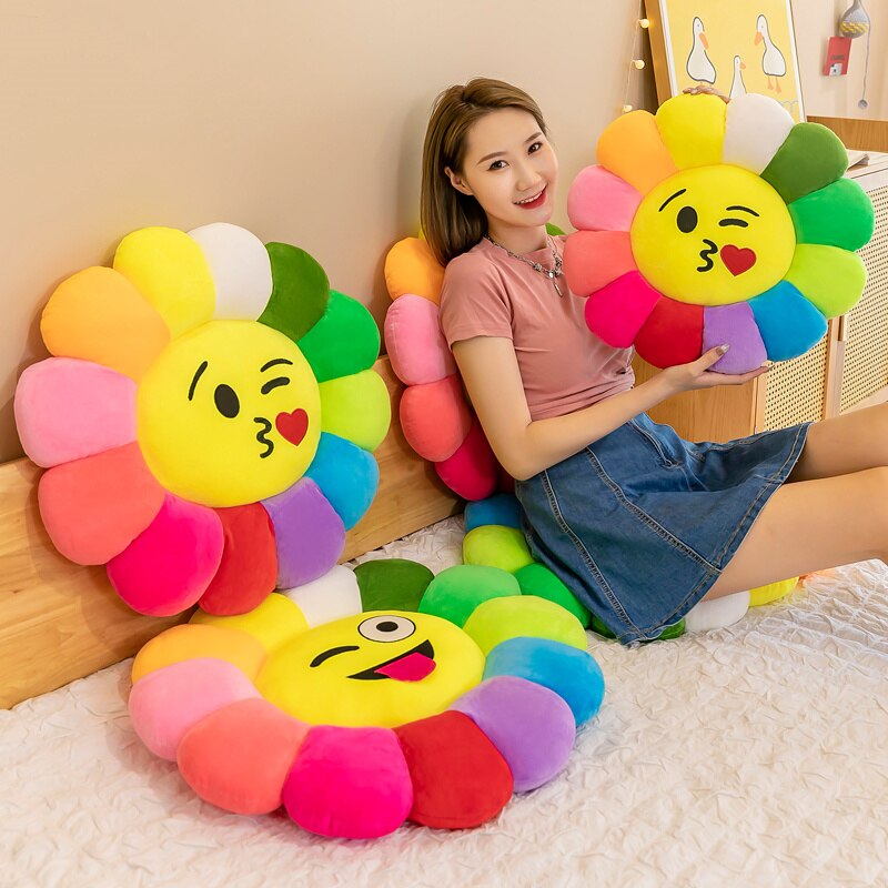BowLift | Colorful Sunflower Plush Comfort Seat Cushion
