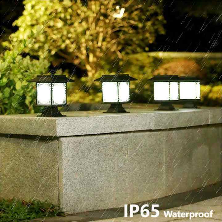 BowLift | Solar LED Garden Lamp – Large Square Lamp with Warm Light and Dual Use