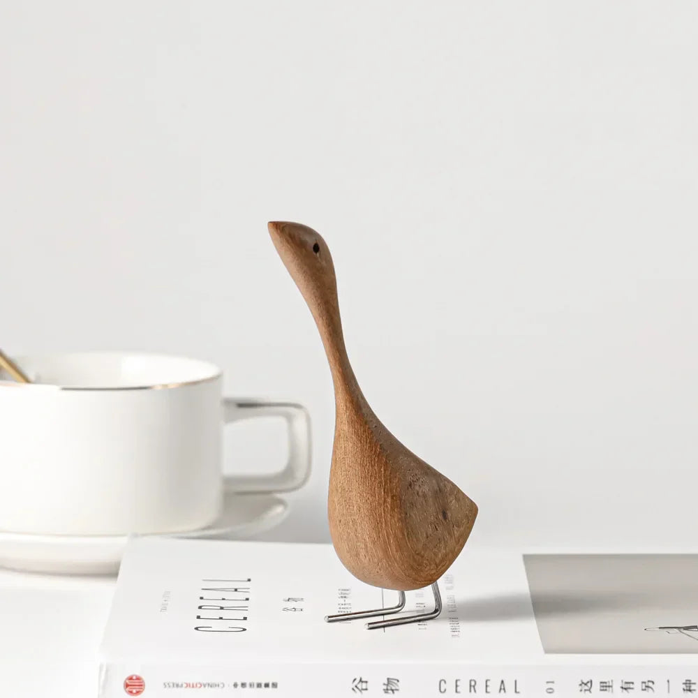 BowLift | Nordic Wood Goose Figures