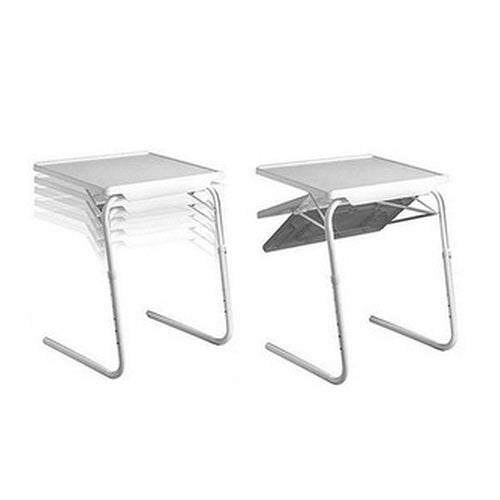 BowLift | Plastic pad steel tube holder lift bar foldable portable multifunctional laptop table, height adjustable: 53-74cm, angle adjustable: 30 degrees / 60 degrees / 90 degrees / 180 degrees