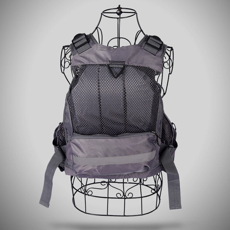 BowLift | MEN Outdoor Multifunctional Fishing Vest Life Jacket (Gray)
