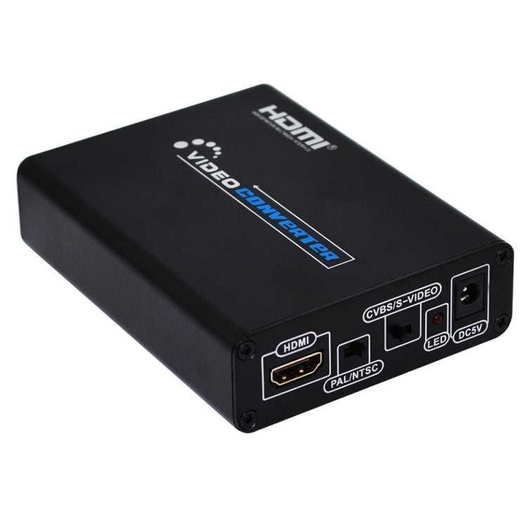 BowLift | HDMI to Composite / AV S-Video Converter RCA CVBS/L/R Video Converter Adapter, EU Plug