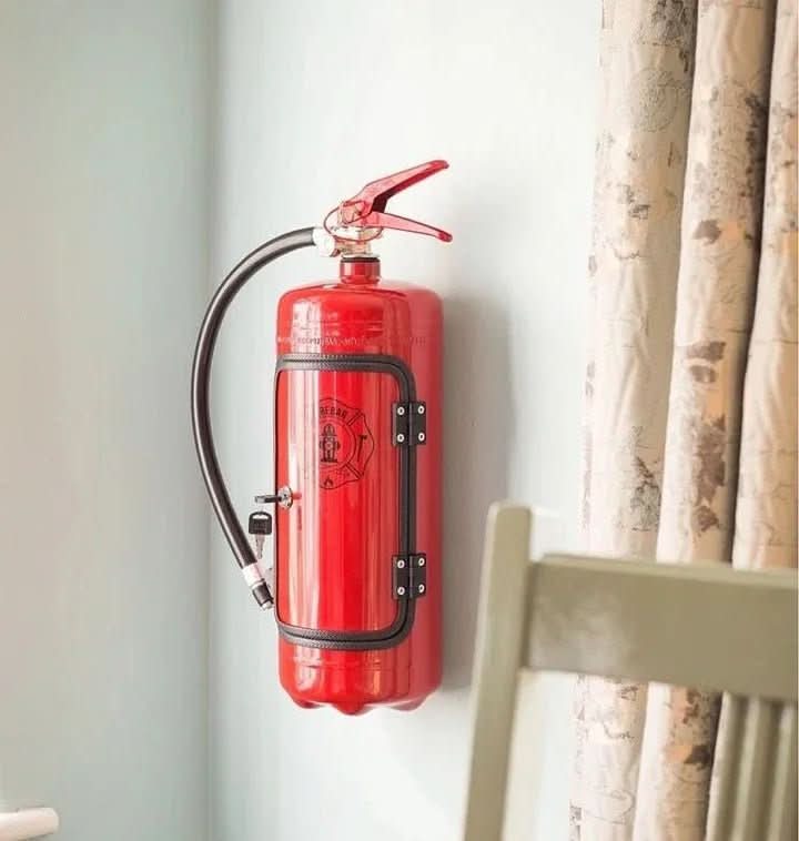 BowLift | Hidden minibar in fire extinguisher design for stylish storage