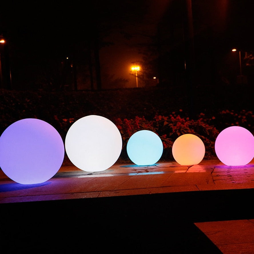 BowLift | Weatherproof Round LED Garden Light with 16 Colors and Remote Control - Perfect for Garden, Porch & Party