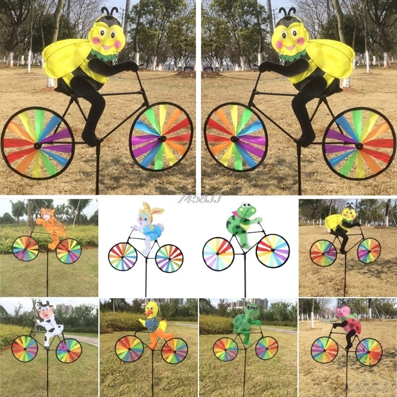 BowLift | Animal Bicycle Wind Spinner: Outdoor Decoration