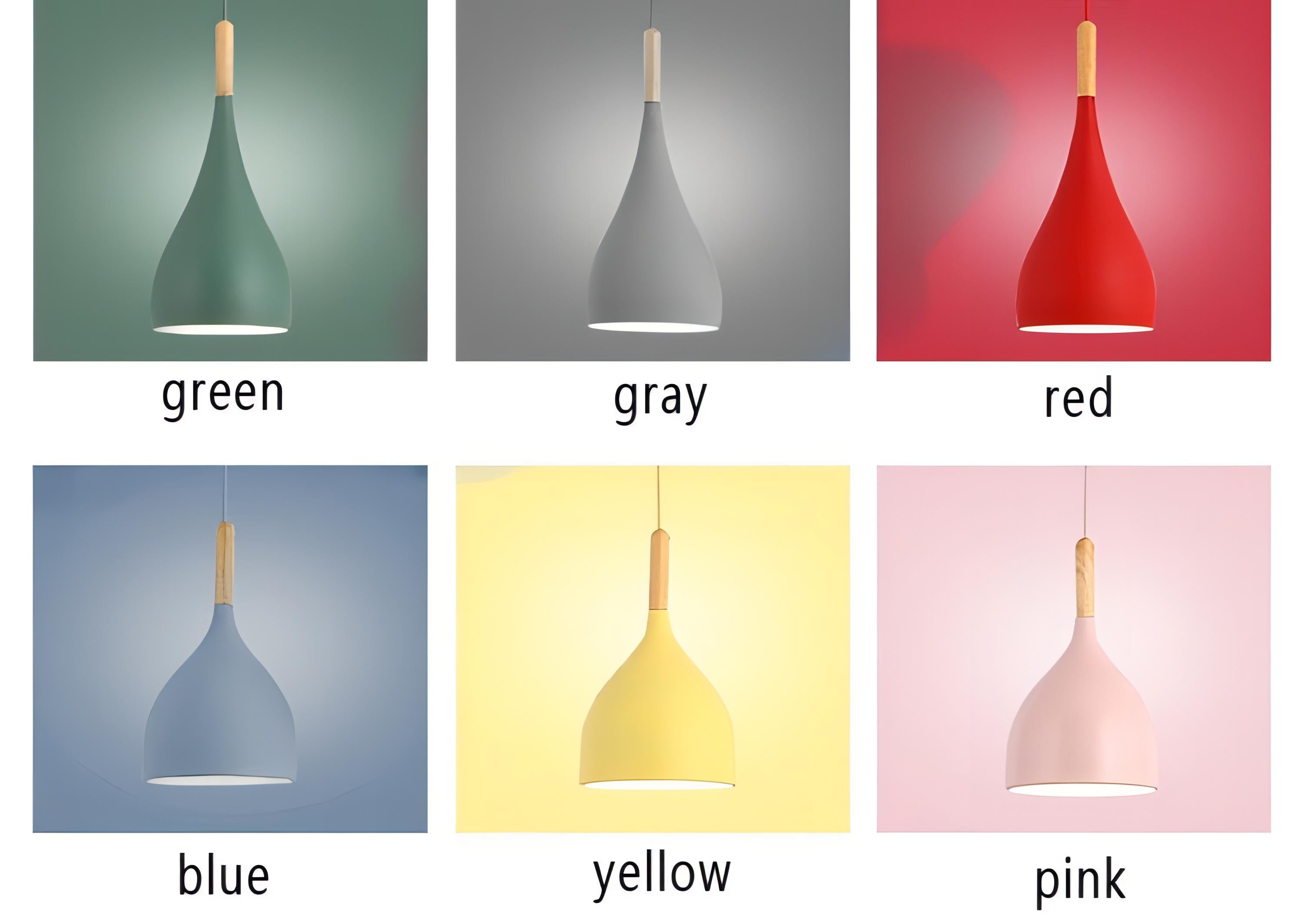 BowLift | Talon - Modern Drop-Shaped Wooden Pendant Light Scandinavian Ceiling Light