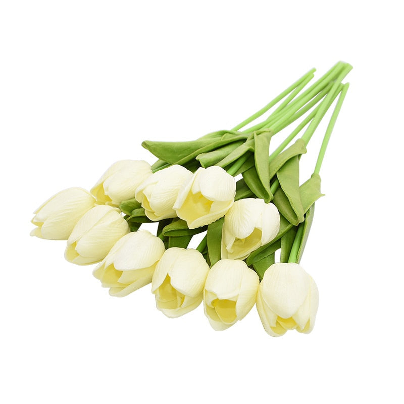 BowLift | Artificial Flower Bouquet with Tulips, Decoration (10 Pieces)