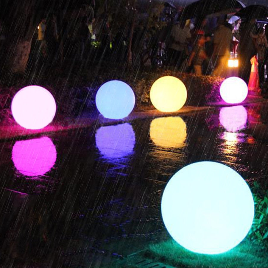 BowLift | Weatherproof Round LED Garden Light with 16 Colors and Remote Control - Perfect for Garden, Porch & Party