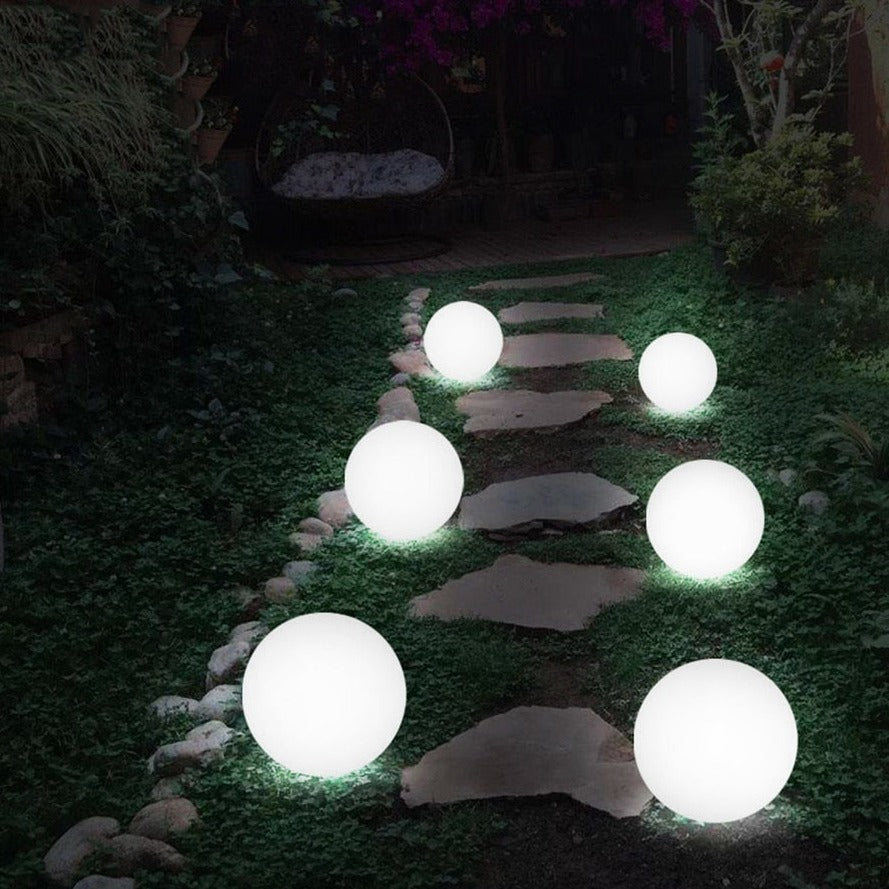 BowLift | Weatherproof Round LED Garden Light with 16 Colors and Remote Control - Perfect for Garden, Porch & Party