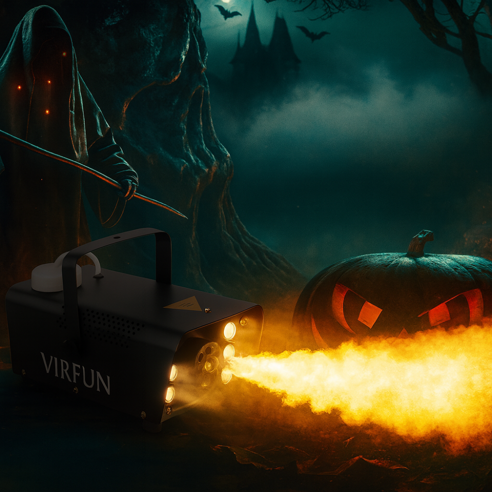 BowLift | Halloween Fog Machine 500W RGB LED 12 Color 500ml Tank Remote