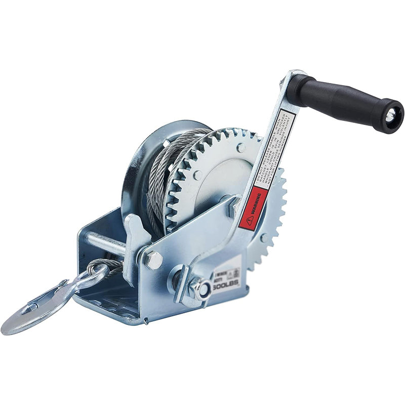 BowLift | 1600lbs Hand Winch Boat Winch with 10m Cable Manual Winches Adjustable Corrosion Resistant Towing Winches