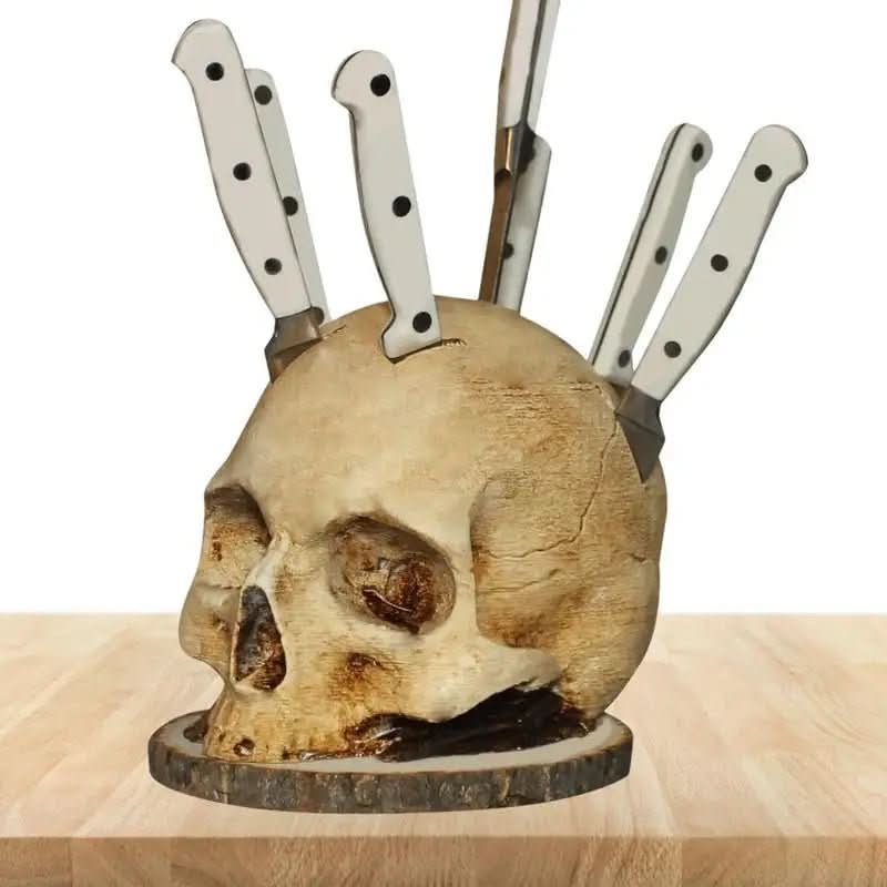 BowLift | Handcrafted knife holder with skull design