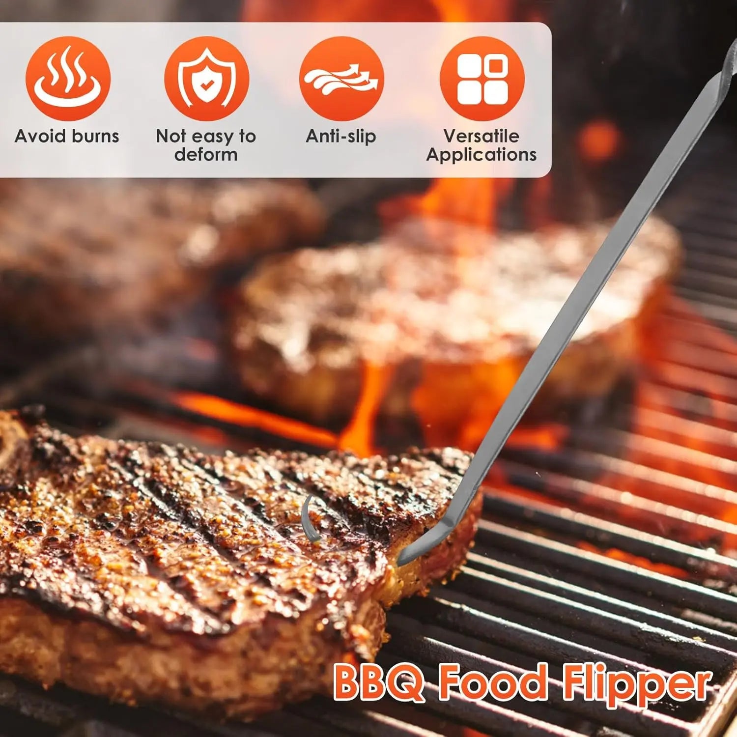 BowLift | Hand-forged Grill spatula – Safe flipping at the grill