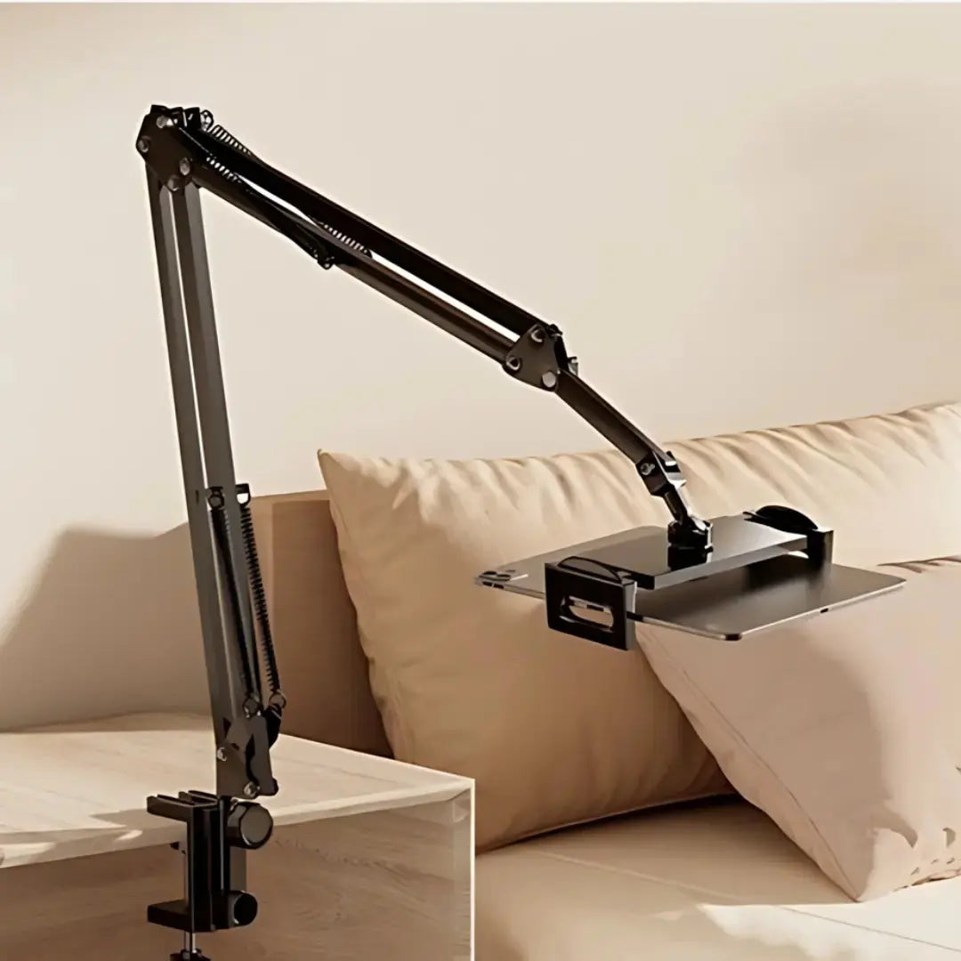 BowLift | Device holder for the bed with long arm – Holds devices up to 1.2 kg safely