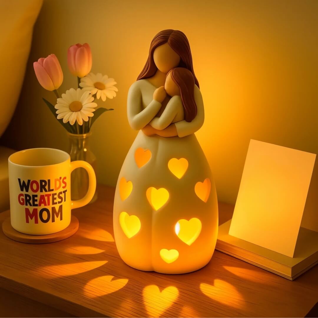 BowLift | Heart of Mum Ambient Lamp – Warm LED Light for Home & Gift Decor