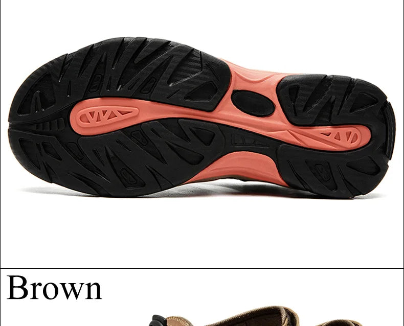 BowLift | Summer Men's Outdoor Sandals Beach Shoes Genuine Leather Trekking Hiking