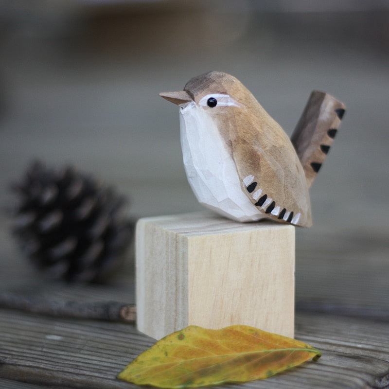 BowLift | GloRadiance Wooden Bird Figurines – Handmade Interior Decoration