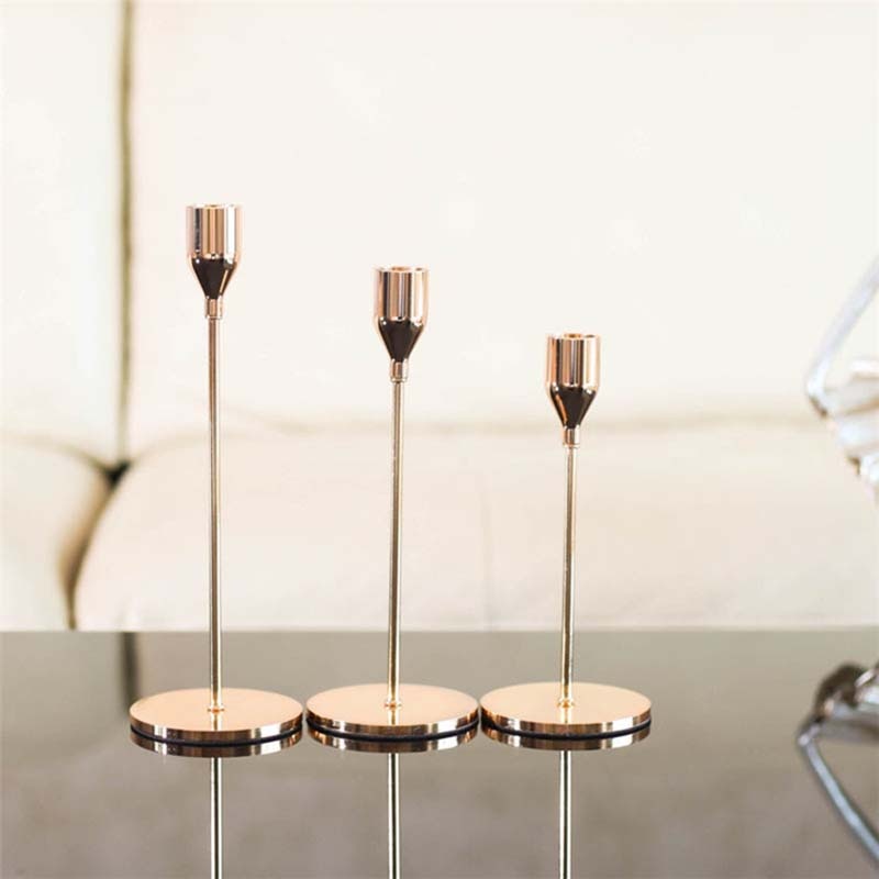 BowLift | 3-piece set metal candle holder
