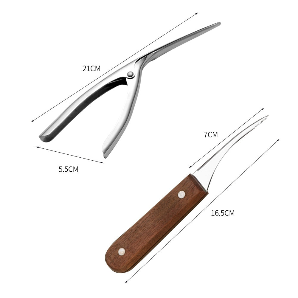 BowLift | 2Pcs Stainless Steel Shrimp Peeler Set