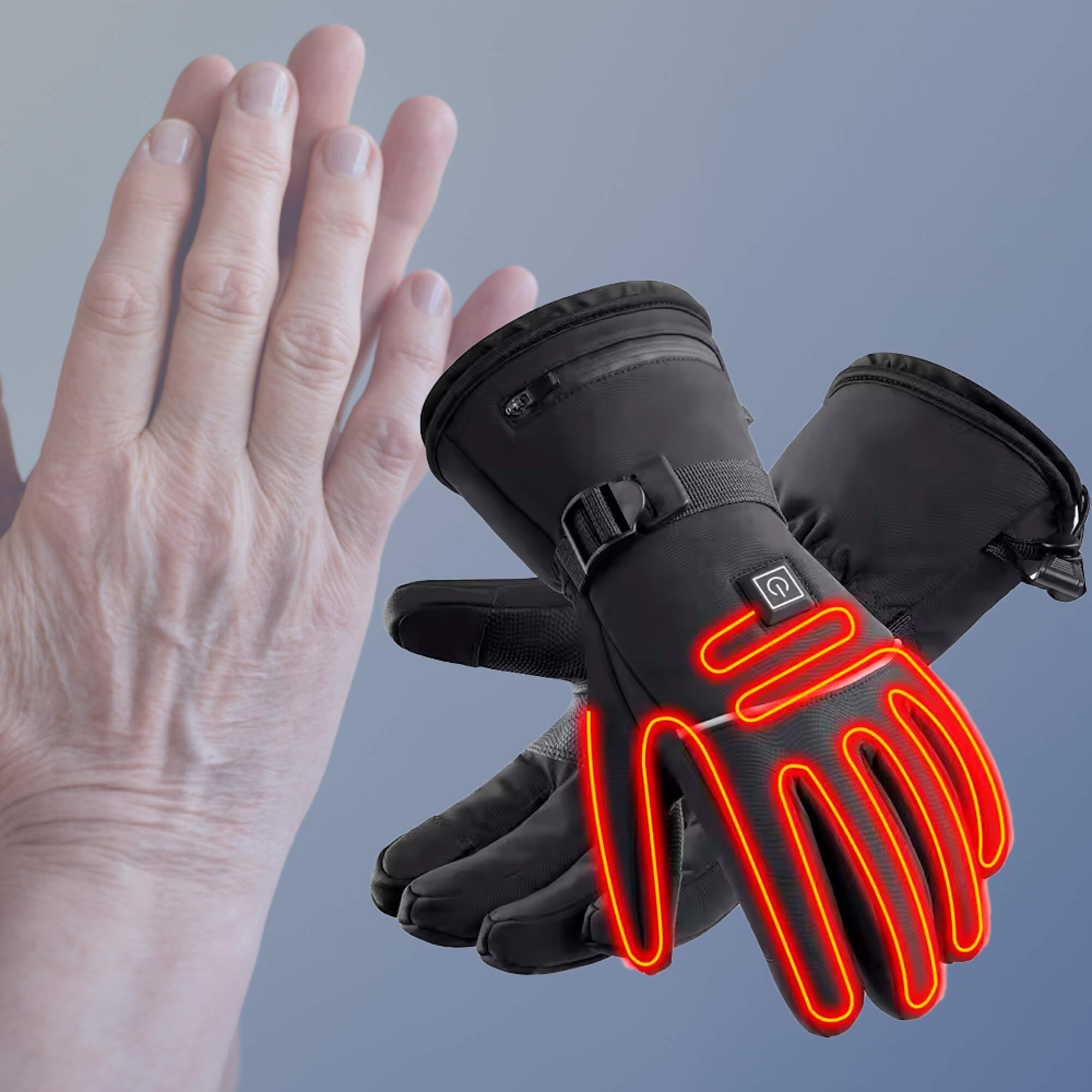 BowLift | Heated Gloves for Raynaud’s & Arthritis UK – Rechargeable Waterproof Thermal Gloves with 3 Heat Levels for Pain Relief