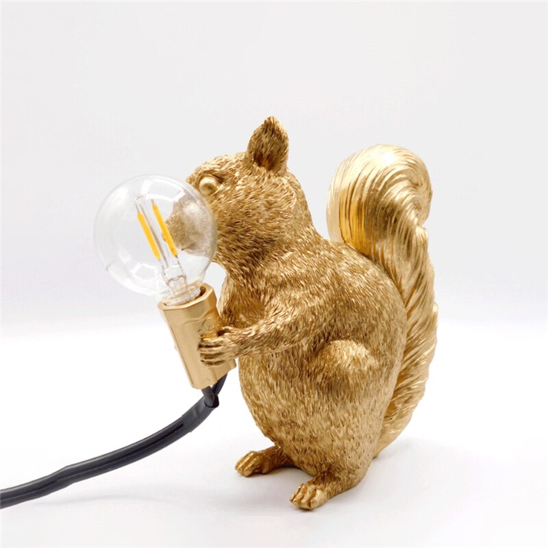 BowLift | SquirrelBright Nordic Squirrel Table Lamp | Designer Decor | LED Mood Light | Perfect for Home