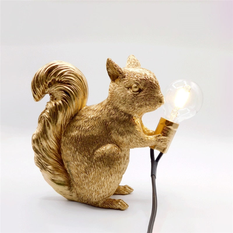 BowLift | SquirrelBright Nordic Squirrel Table Lamp | Designer Decor | LED Mood Light | Perfect for Home